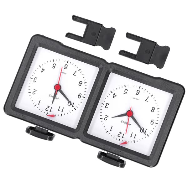 Multifunksjonssjakk analog klokke Count Up Count Down Timer Mute for brettspillkonkurranse