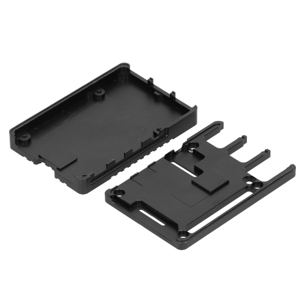 Aluminiumslegeringsskall Ultratynt CNC-kjøling kjøleribber metallskall for Raspberry Pi 4B (svart)