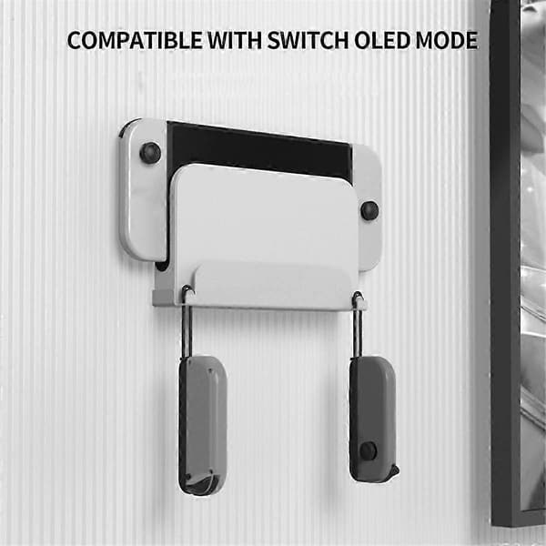 Vegghengerbrakett universell passform for Switch/Switch OLED-vert TV-boks veggmontert oppbevaring