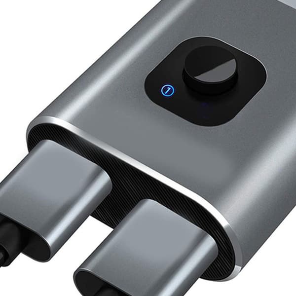 HDMI-switch 2 in 1 ut 4K 60Hz 3D dubbelriktad splitter