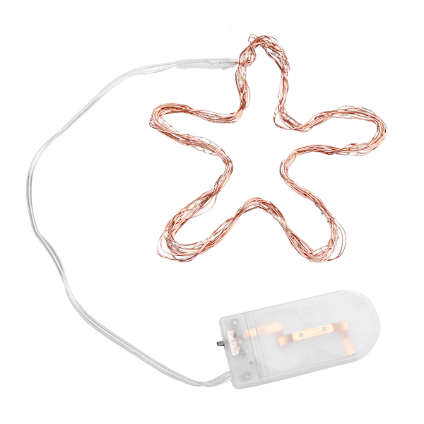 3M 30 LED Koppartråd Batteridrivna Fe-Ljus för DIY Jul- och Bröllopsdekoration (Flerfärgad)