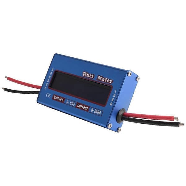 Digital Wattmeter Watt Meter Strømmåler DC 60V 100A Balansespenning Batterikontroller
