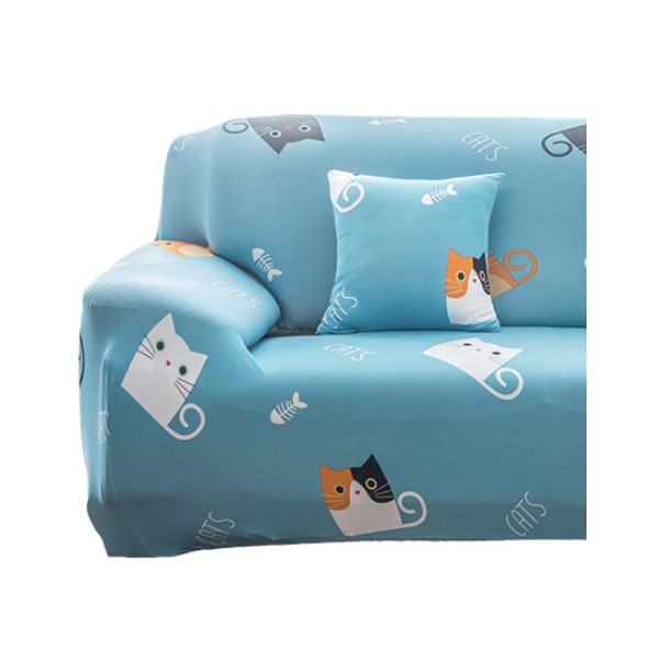 2-sits cover 140-180 cm Modernt cover med armstöd Universal elastiskt cover Cover Cat Slipcover