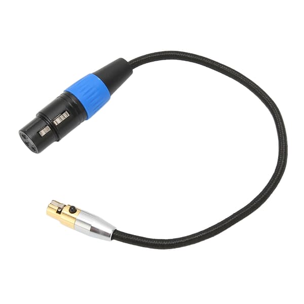 XLR hun til Mini XLR hun 3-pin lydkabel til 4K kamera 1m 3,3ft Stabil lydforbindelse