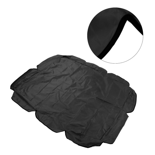 Svingtak 210D Sølvbelagt Oxford Vanntett UV-beskyttelse for Utendørs Patio Hage Stol 142x120x18cm Svart