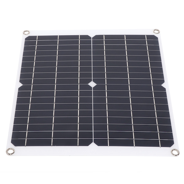Dobbelt USB Solar Oplader Bærbart Solpanel med Klips til Camping Udendørs
