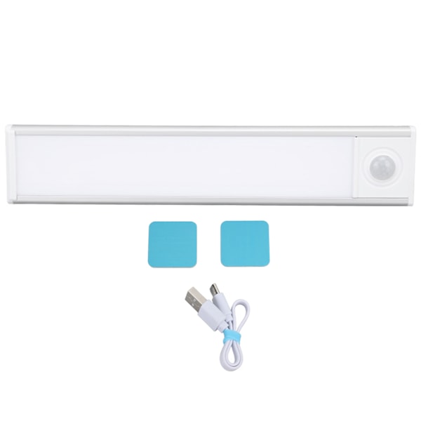 Ultra-smallad laddningsbar rörelsesensor LED-ljusremsa - 20 cm magnetisk design för vinkällare och skoskåp i elegant silver