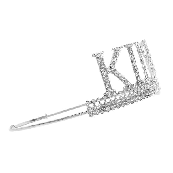 prodef Bursdagskongekrone for menn og gutter Rhinestones Krone Bursdagskrone Cosplay Krone Hodeplagg bra