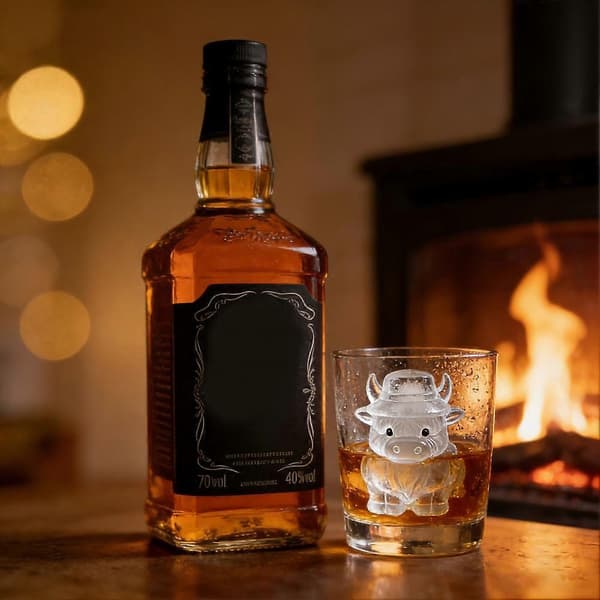 【02】Silikonbricka Highland Ice Cube Mold Flexibel Nyhet Ice Cube Maker för Whiskey Cocktails Kaffe B