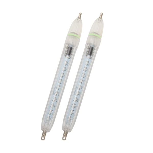 2-pack Nattsfiskebete-lampa LED Undervattenfiskelampa Vattentät Blinkande Grön