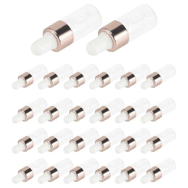100 st mini glasdroppflaskor klara eteriska oljedroppflaskor glasdroppprovbehållare
