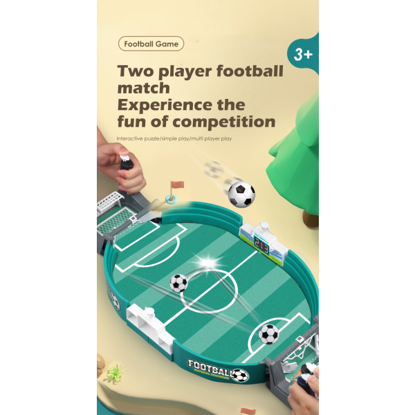 interaktive bordfodboldspil, mini bordfodboldspil med 6 fodbolde, bordfodboldlegetøj, bordfodboldspil 3+ børn og voksne, footba