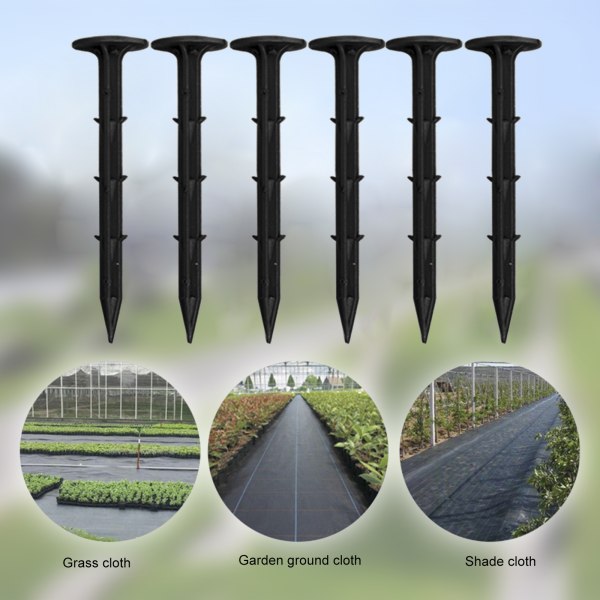 (6st specifikation: grön 11cm) Trädgårdsslipmaterial: PP-plast (lågpris små tillbehör för trädgårdsarbete)
