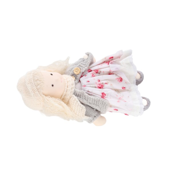 Waldorf Dukke Håndlavet Bomuldsdukke Sød Plys Pigedukke Baby Doll Dress Up Legetøj- W