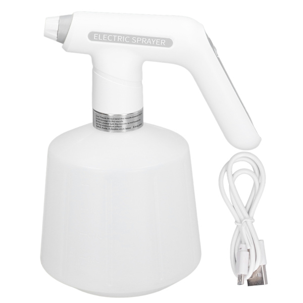 Elektrisk Sprøyteflaske 2000mah USB Lading ABS og HDPE Roterende Sprinkler Automatisk Vannkanne for Hage 1.5L