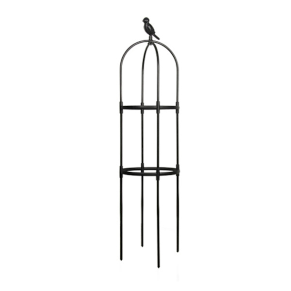 (Sort/Specifikation: φ30cm/H120cm) Sammenflettet havepergola (æske størrelse: 42*33*12cm)
