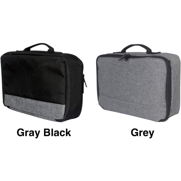(Svart och grå) Projektorväska med handtag - Lättvikts universal resväska för projektor