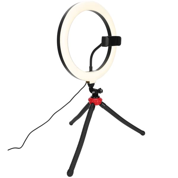 LED Ring Light til Livestreaming Selfie Makeup Fotografering Foldbart Skrivebordslys