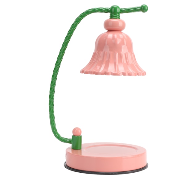 Dimmbar stearinlysvarmerlampe med 2 pærer - Rosa smeltende lys for hjemmeinnredning, 110-240V EU-plugg, 220V lyskilde, perfekt for avslapning
