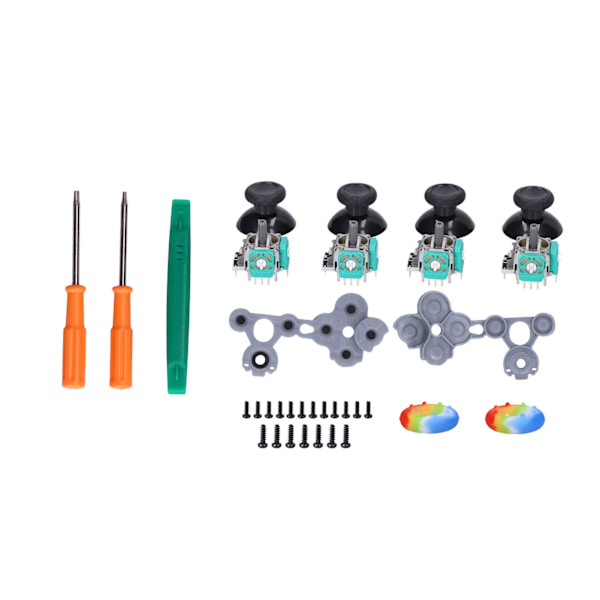 QM21070941 Joystick udskiftningssæt Silikon 3D Analog Gamepad Thumbstick Reparationssæt til Xbox One