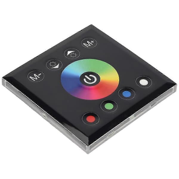 DC12V-24V RGB / RGBW Väggmonterad Pekpanel Kontroller Glaspanel Dimmerbrytare Kontroller för LE