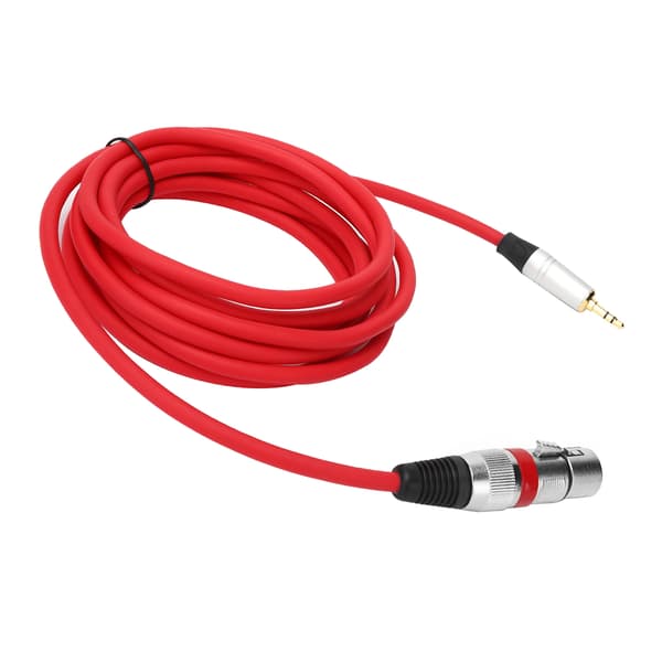 3,5 mm han til XLR hun adapterkabel 3M mikrofon lydkabel