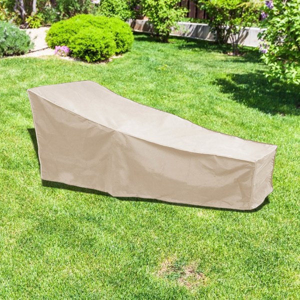 Havebetræk til havemøbler Vandtæt udendørs loungestol beskyttelsesbetræk (beige)