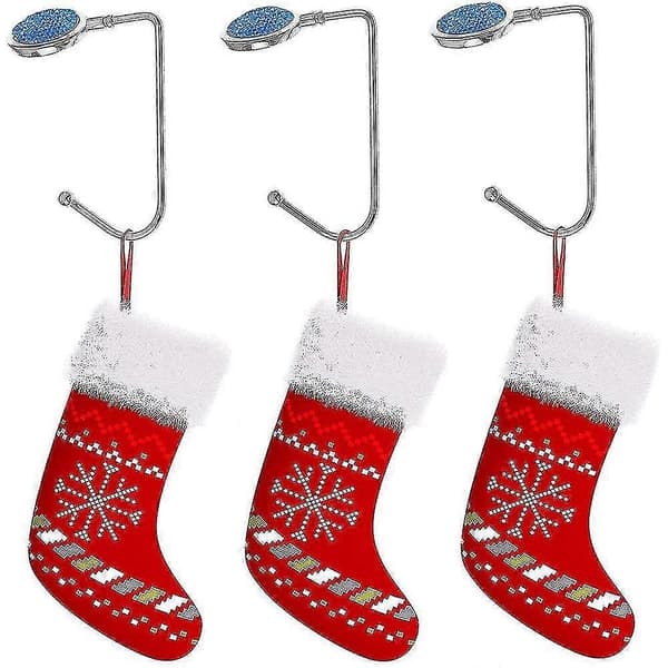 6 stycken julstrumphållare, mantelhängare