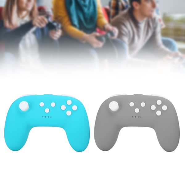 Trådløs Bluetooth-spillkontroll for Switch Pro Mini Grip-håndtak for NS Lite Dobbel vibrasjon (Mørk grå grønn)