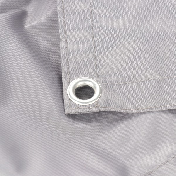 Polyester anti-UV og vandtæt privatlivs skærm have skygge net--0.9x7m grå (materiale: polyester vandtæt, 32 knaphuller, 37 25cm kabelbindere)