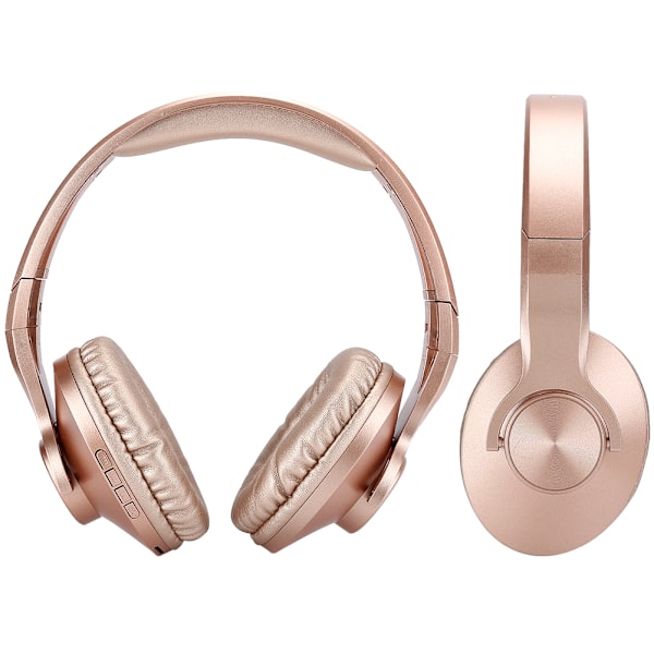 BT602 Kevyt Langaton Bluetooth 4.2 Pelikorvanappi ABS On-Ear Kuulokkeet Stereo Kulta