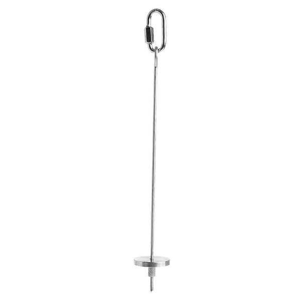 Fuglefoderholder i rustfrit stål, frugtspyd med metalkrog 12,7 cm 20,3 cm L