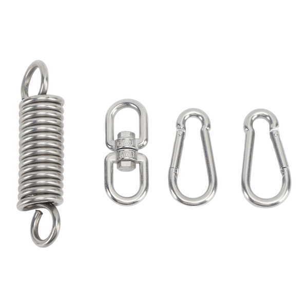 304 Rustfrit Stål Heavy-Duty 200kg Belastning 360° Rotation Fjeder til Punching Bag, Gyngestol - Hjem, Camping