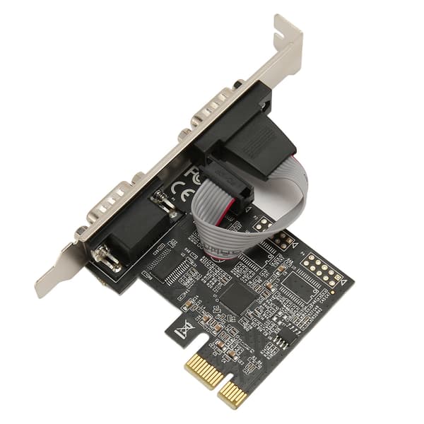 2 Port PCIe RS232 DB9 Serielt Kort til Windows Linux