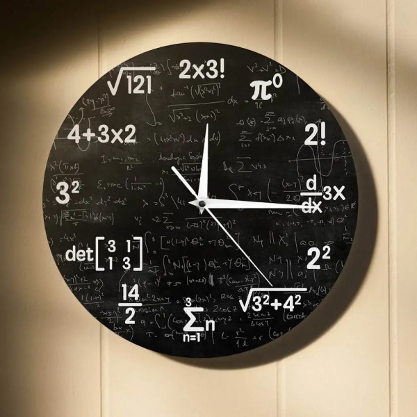 Math Vegg Klokke Matematikk Klokke Konfirmasjonsgave Gaver For