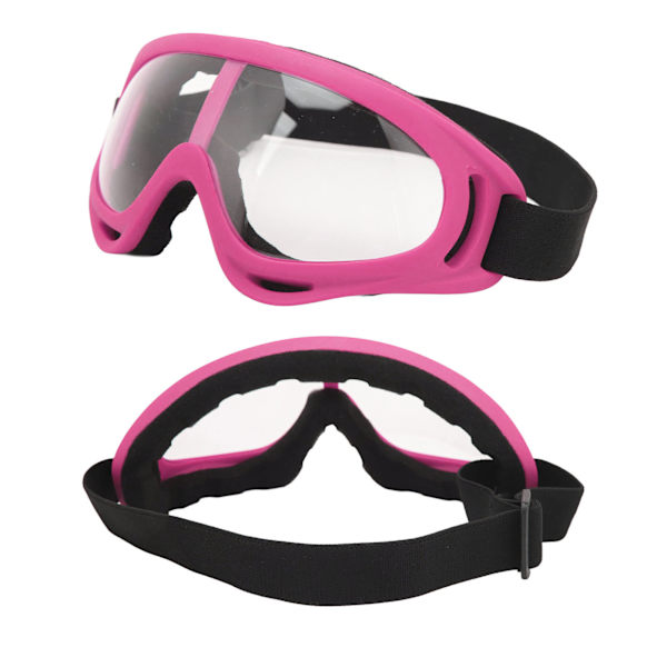 Justerbare rosa ramme skibriller med UV-beskyttelse, vindtette PC-klare linser for menn og kvinner - Perfekt for snowboard!