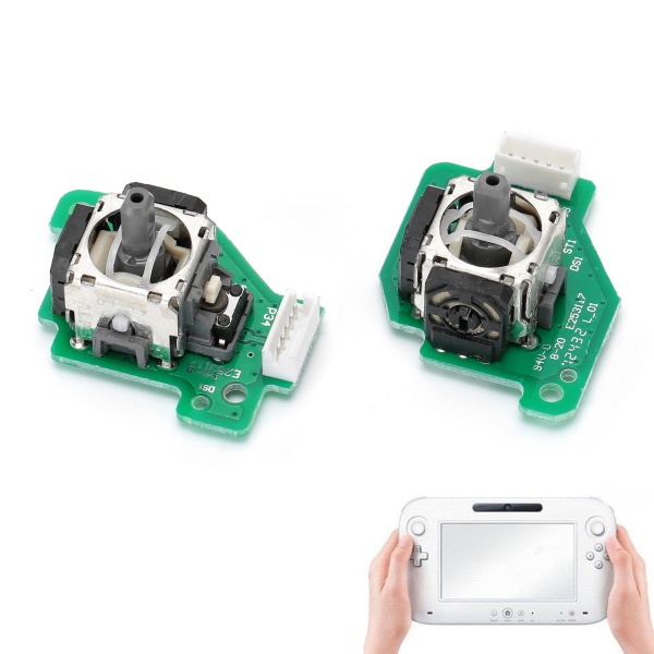 3D Venstre Høyre Joystick Rocker Reparasjon Analog Gamepad Utskiftningsmoduldeler for Wii U