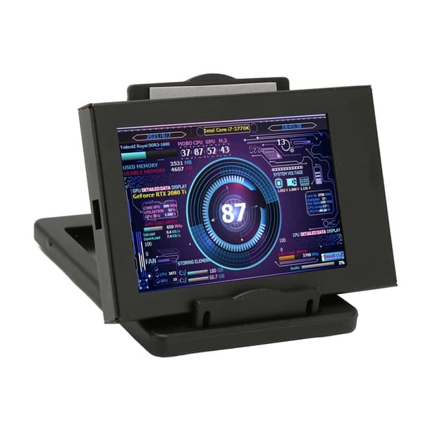 35-tommers IPS USB Mini Skjerm PC CPU RAM Temperatur Monitor Display for Raspberry Pi Linux Windows