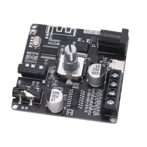 Bluetooth-förstärkarkort Hög Effekt Dubbelkanal Stereo Digital Förstärkarmodul 2x50W DC12‑24V