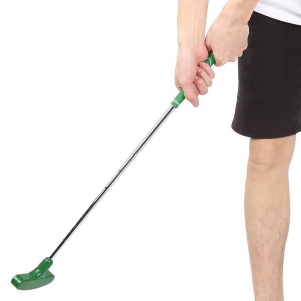 Sammenfoldelig minigolfputter i rustfrit stål med gummihoved til børn