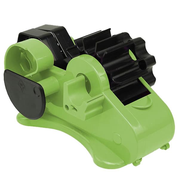 Multifunksjonell teipkutter med pennholder Halvautomatisk skrivebordsteipdispenser for hjemmekontor Red 46mm