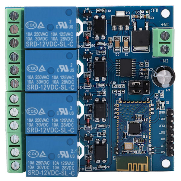 12V 4-kanals Bluetooth Relé Smart Modul Fjernkontroll for Android App
