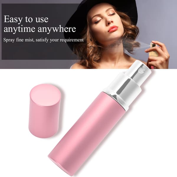 10 ml påfyllningsbar parfymflaska bärbar tom pump lotion parfymförstörare rosa