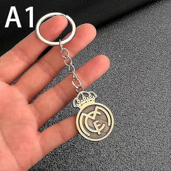 Klassisk Fotbollslag Logotyp Nyckelring För Fans Fotbolls Mästerskap Emblem Nationell Real Madrid