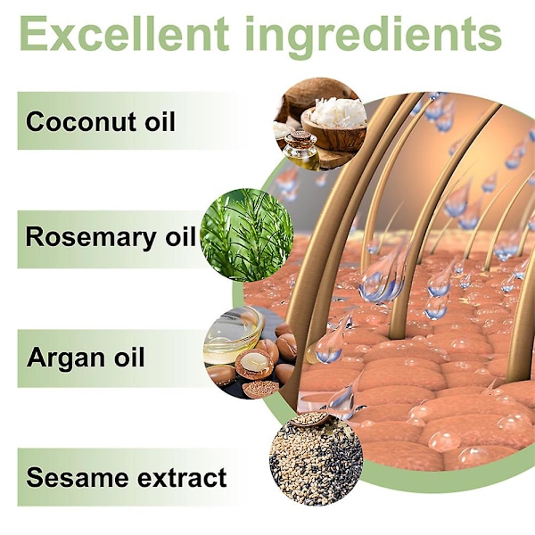 1-3X 100ml Örtbaserad Hår Olja Uppfriskande Icke-Fet Essentiell Olja För Hårväxt Ger Näring Åt Hårbotten Och Stimulerar Hårväxt 1PC