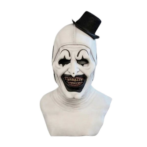 Art The Clown Cosplay Film Terrifier 2 Art The Clown Cosplay Kostym Jumpsuit Mask Halloween Kostymer Mask för Män Kvinnor mask2 S