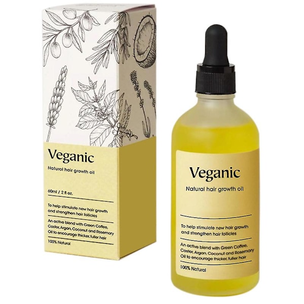 Veganic Natural Hair Growth Oil, Veganic Hair Oil 1 Pcs