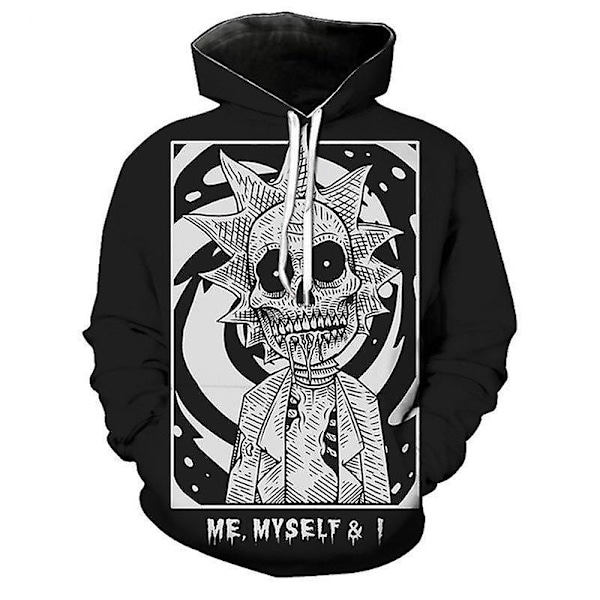 Rick and Morty 3D-tryckt digital hoodie för män, värmeöverföringströja style 5 S