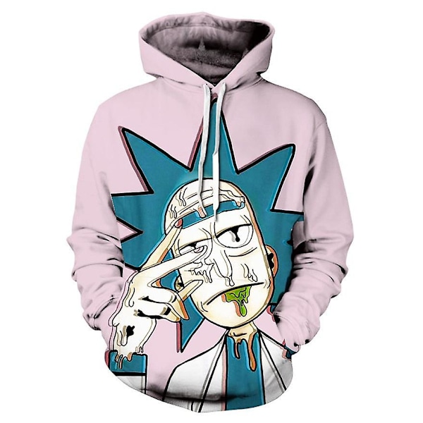 Rick and Morty 3D-tryckt digital hoodie för män, värmeöverföringströja style 7 XL