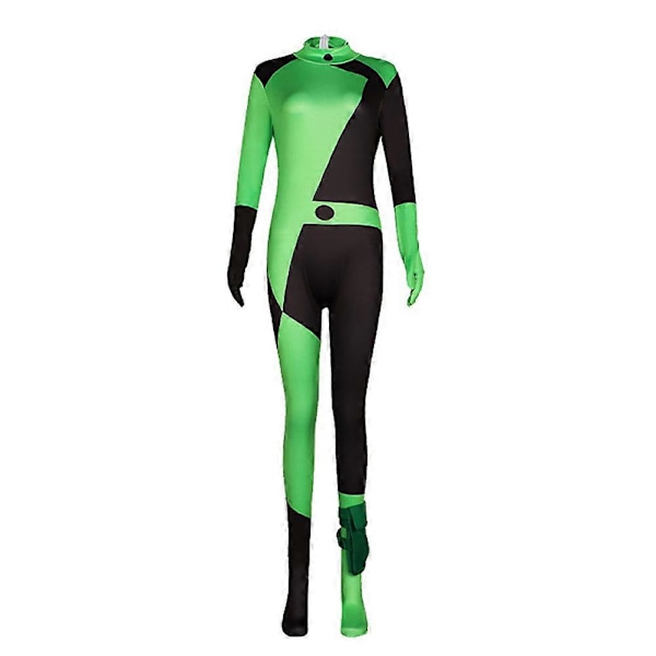 Anime Cos Shego Cosplay Kostym Outfit Fantasy Bodysuit Halloween Karneval Party Dräkt Tillbehör För Vuxen Kvinna Flicka Rollspel Female XXXL